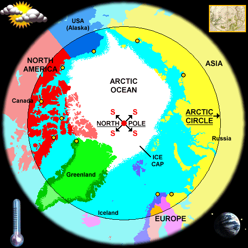Arctic Map And Weather Reports